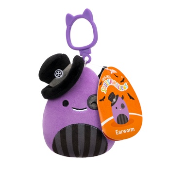Kľúčenka Squishmallows PRÍŠERKA-EARWORM fialová/čierna 1