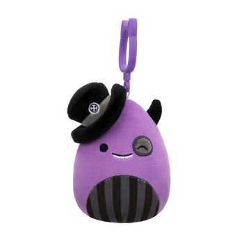 Kľúčenka Squishmallows PRÍŠERKA-EARWORM fialová/čierna 3