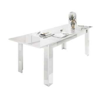 Jedálenský stôl PRISMA 4 biela lesklá 1