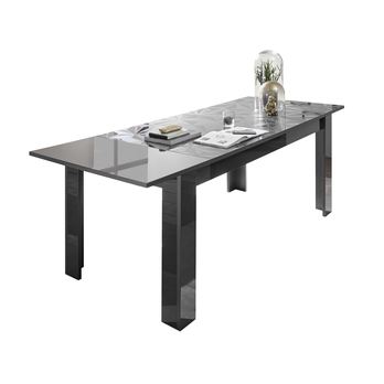 Jedálenský stôl PRISMA 4 sivá lesklá 2