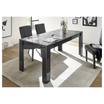Jedálenský stôl PRISMA 5 sivá lesklá 1