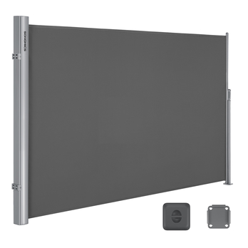 Bočná markíza PRIVACY sivá, 160x400 cm 2