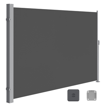 Bočná markíza PRIVACY sivá, 160x350 cm 2