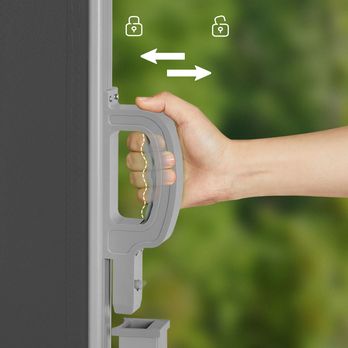 Bočná markíza PRIVACY sivá, 160x350 cm 3