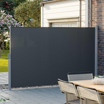 Bočná markíza PRIVACY sivá, 180x400 cm 1