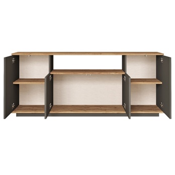 Komoda PRIVE 3 borovica atlantic/antracitová 2