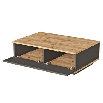 TV stolík + konferenčný stolík PRIVE 4 borovica atlantic/antracitová 3