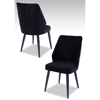 Jedálenská stolička PUFI čierna, sada 2 ks 1