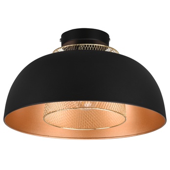 Stropné svietidlo PUNCH 8 čierny kov/zlatá 1