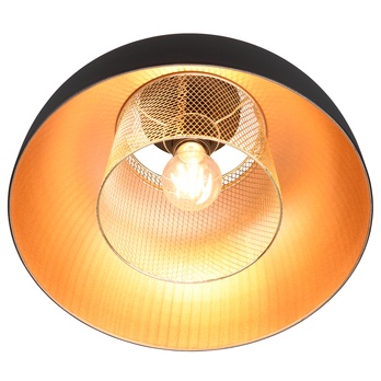 Stropné svietidlo PUNCH 8 čierny kov/zlatá 2