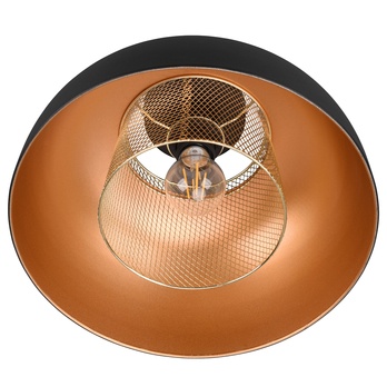 Stropné svietidlo PUNCH 8 čierny kov/zlatá 3