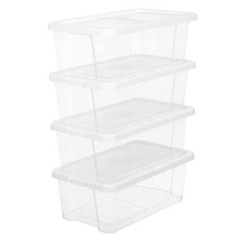 Sada boxov PURPOSE biela/priehľadná, 12 ks 2