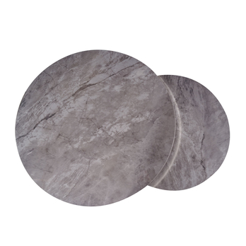 Konferenčný stolík PURTOFANU sivý mramor/chróm 1