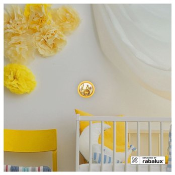 Detské LED svietidlo PUSH žltá 1