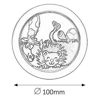 Detské LED svietidlo PUSH žltá 3