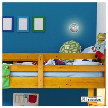 Detské LED svietidlo PUSH modrá 1