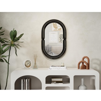 Zrkadlo PUSTIR čierna 1