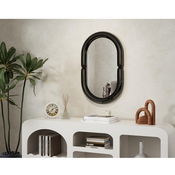 Zrkadlo PUSTIR čierna 6