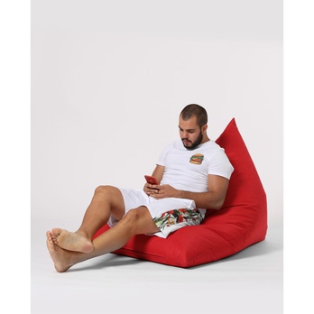 Sedací vak PYRAMID červená 2