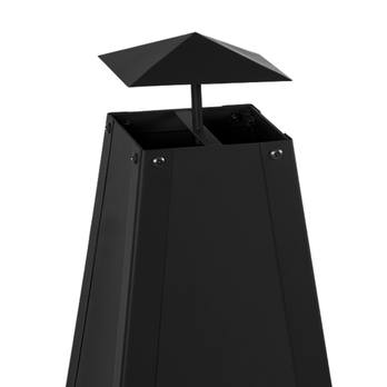 Ohnisko PYRAMIDA čierna 2