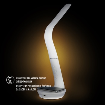 Stolní lampa QI biela 6