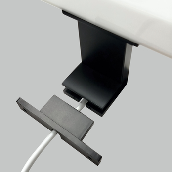 Kúpeľňové nástenné LED svietidlo  QTEC 2 čierna, šírka 20 cm 1