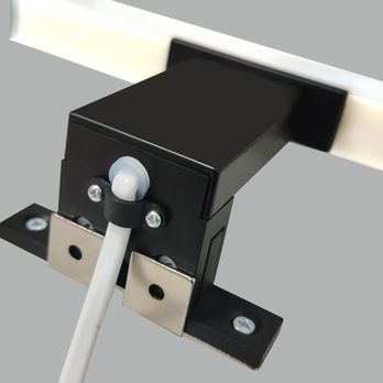 Kúpeľňové nástenné LED svietidlo  QTEC 2 čierna, šírka 20 cm 5