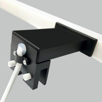 Kúpeľňové nástenné LED svietidlo QTEC 2 čierna, šírka 80 cm 2