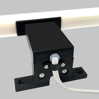 Kúpeľňové nástenné LED svietidlo QTEC 2 čierna, šírka 80 cm 3