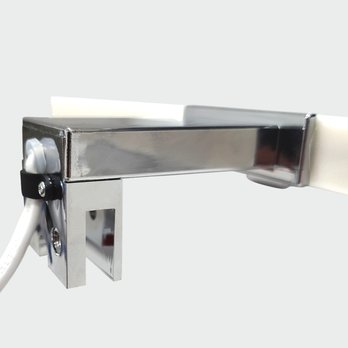 Kúpeľňové nástenné LED svietidlo QTEC 2 chróm, šírka 80 cm 2