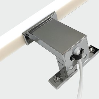 Kúpeľňové nástenné LED svietidlo QTEC 2 chróm, šírka 80 cm 3