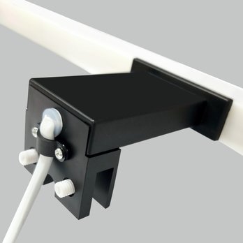 Kúpeľňové nástenné LED svietidlo QTEC 2 čierna, šírka 40 cm 2