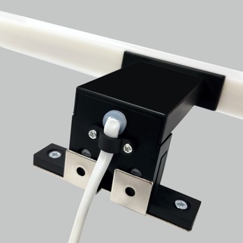 Kúpeľňové nástenné LED svietidlo QTEC 2 čierna, šírka 40 cm 5