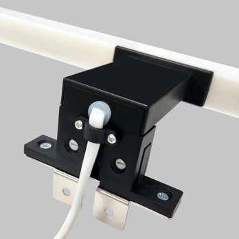 Kúpeľňové nástenné LED svietidlo QTEC 2 čierna, šírka 40 cm 6