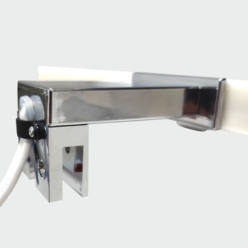 Kúpeľňové nástenné LED svietidlo QTEC 2 chróm, šírka 40 cm 2