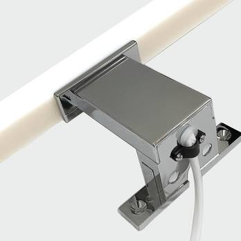 Kúpeľňové nástenné LED svietidlo QTEC 2 chróm, šírka 40 cm 3