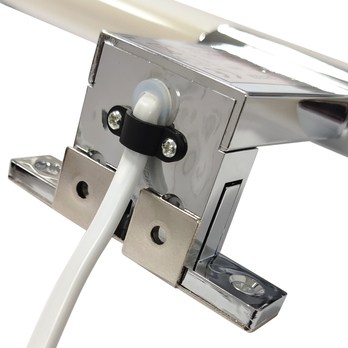 Kúpeľňové nástenné LED svietidlo QTEC 3 chróm, šírka 30 cm 5