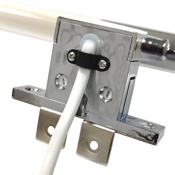 Kúpeľňové nástenné LED svietidlo QTEC 3 chróm, šírka 30 cm 6