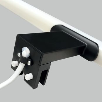 Kúpeľňové nástenné LED svietidlo QTEC 3 čierna, šírka 50 cm 2