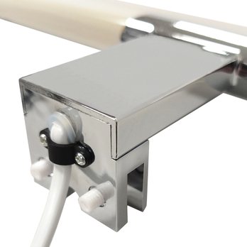 Kúpeľňové nástenné LED svietidlo QTEC 3 chróm, šírka 50 cm 2