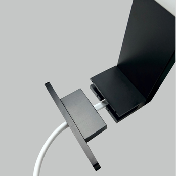 Kúpeľňové nástenné LED svietidlo QTEC 4 čierna, šírka 30 cm 1