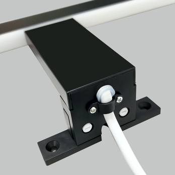 Kúpeľňové nástenné LED svietidlo QTEC 4 čierna, šírka 30 cm 3