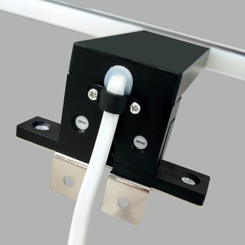 Kúpeľňové nástenné LED svietidlo QTEC 4 čierna, šírka 30 cm 6