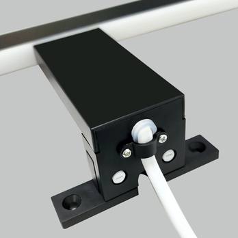 Kúpeľňové nástenné LED svietidlo QTEC 4 čierna, šírka 50 cm 3