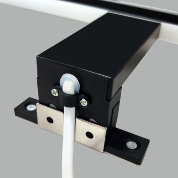 Kúpeľňové nástenné LED svietidlo QTEC 4 čierna, šírka 50 cm 5