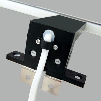 Kúpeľňové nástenné LED svietidlo QTEC 4 čierna, šírka 50 cm 6