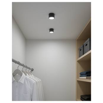 Stropné svietidlo QTEC čierna, priemer 8 cm 7