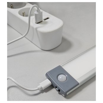 Podlinkové LED svietidlo QTEC strieborná, šírka 46 cm 2