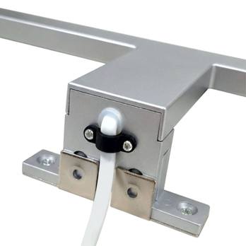 Kúpeľňové nástenné LED svietidlo QTEC chróm, šírka 50 cm 5