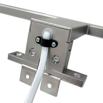 Kúpeľňové nástenné LED svietidlo QTEC chróm, šírka 50 cm 6